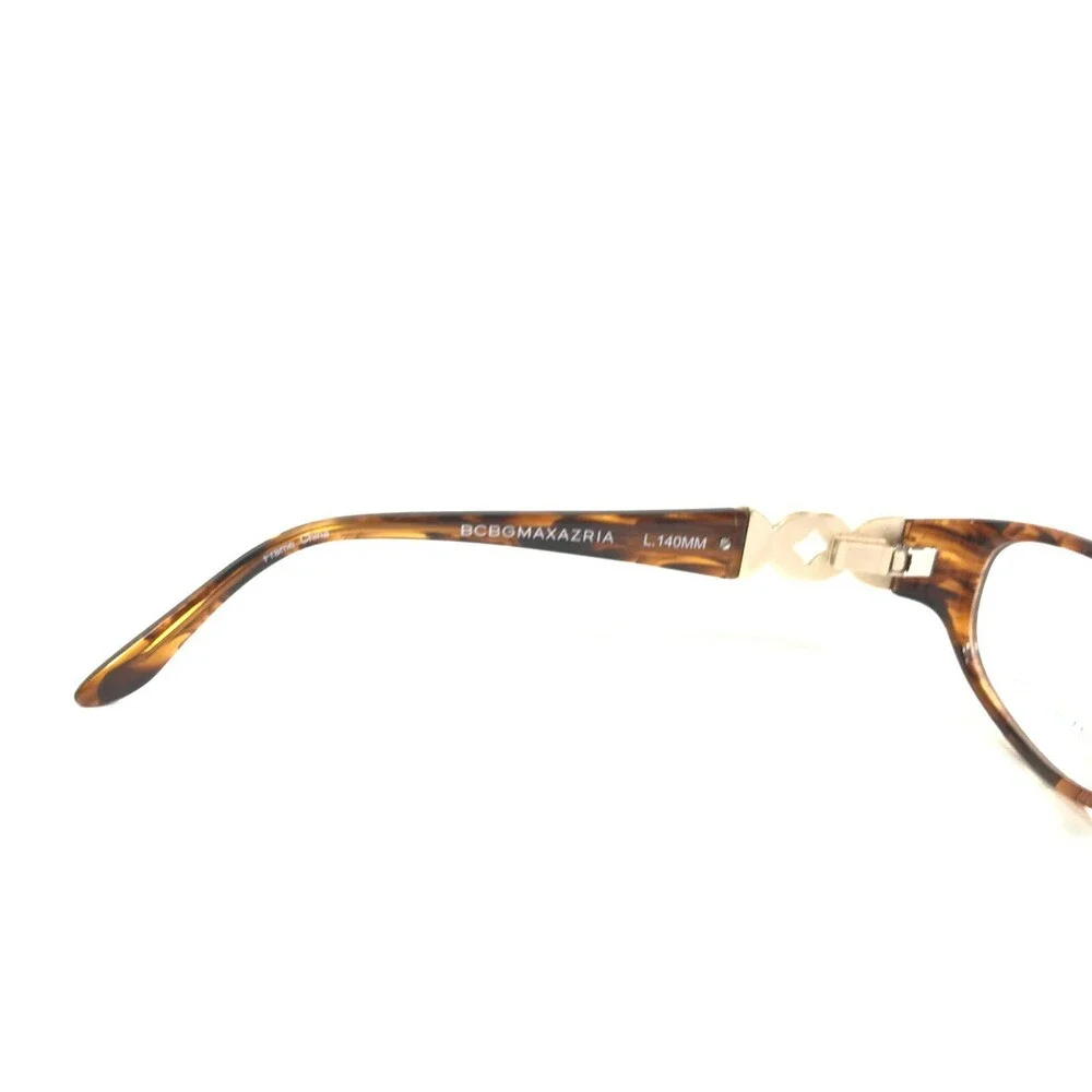 BCBGMAXAZRIA G-ROSALIA BROWN HORN Eyeglasses Frames Tortoise Gold 53-18-140